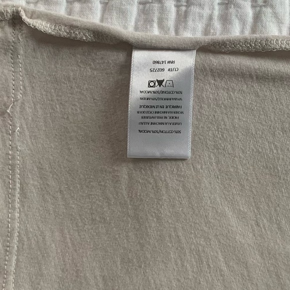 Comune Tank Top Light Beige Basic Racerback Size Medium GUC - Picture 5 of 5